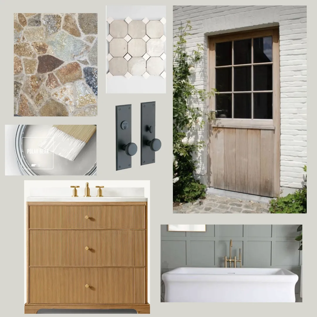 Mood board for a home